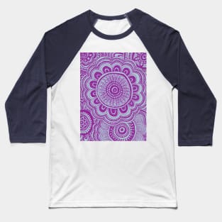 Purple Flowers Baseball T-Shirt